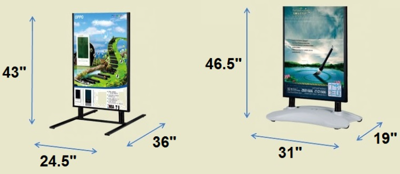 External Sign Frame H Board Outdoor Sign Frame – CoalPrints