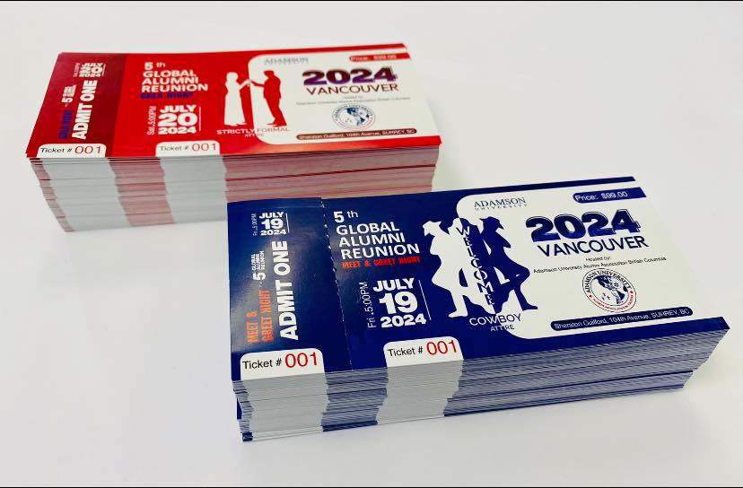 Entrance / Events Tickets (5.5" x 2.5")