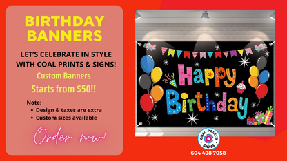 Pre-Made Birthday Banner