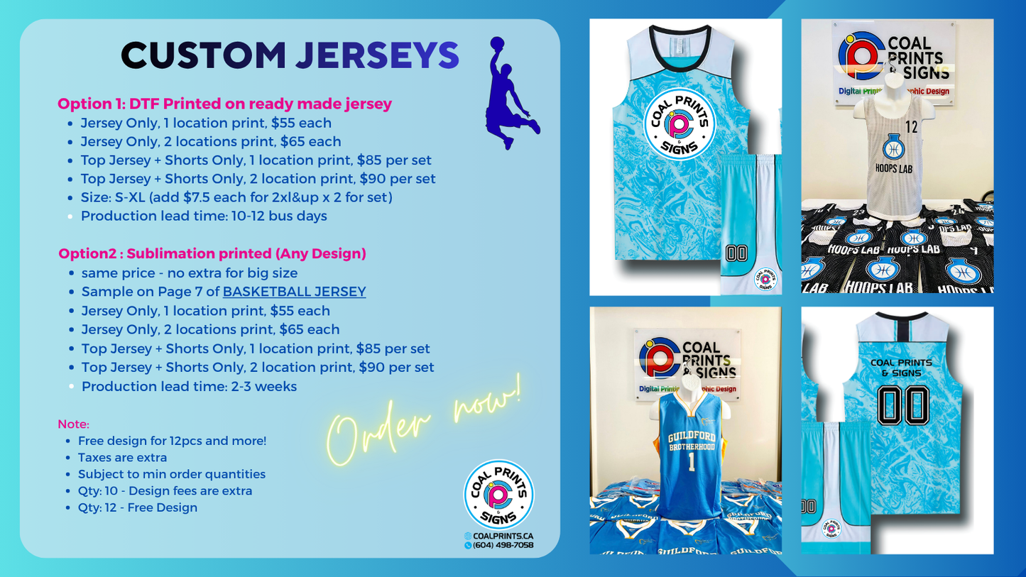 Sublimation Jersey Set