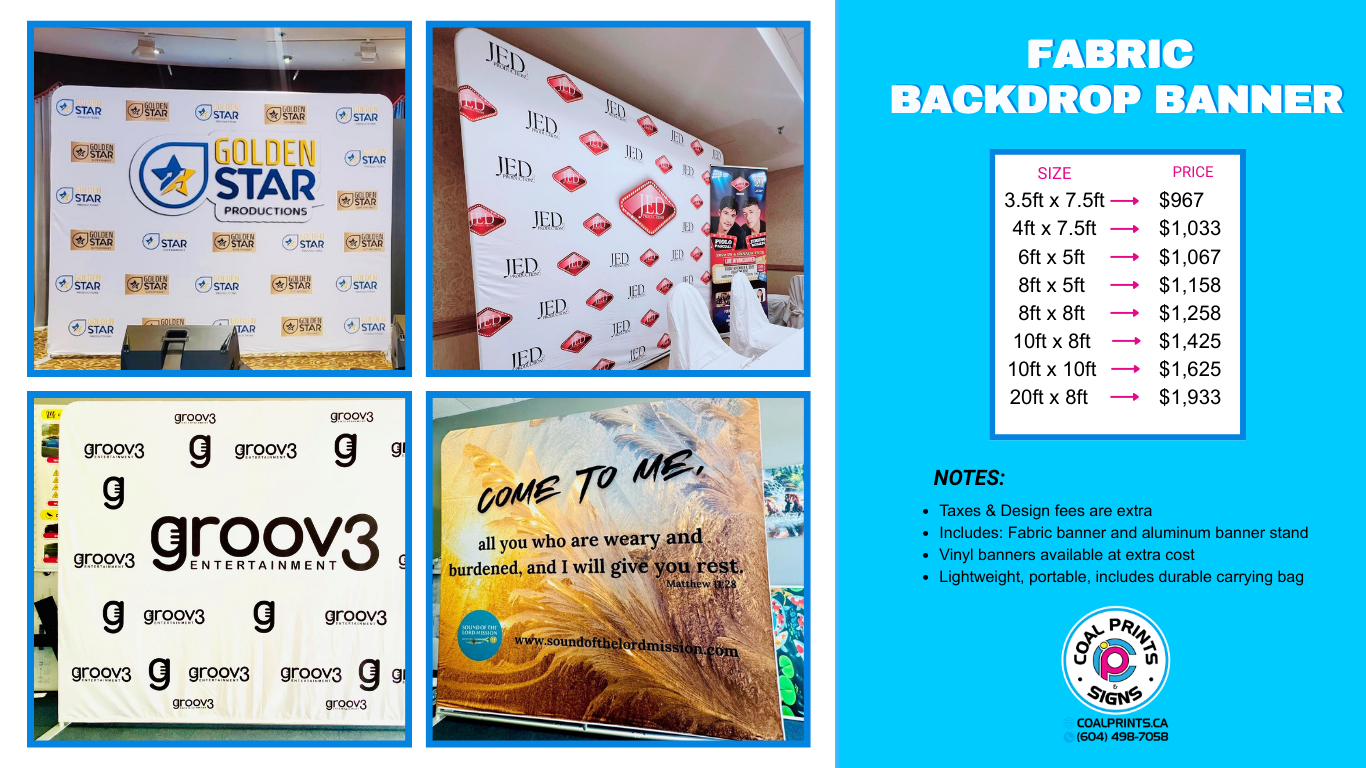 Fabric Backdrop Banner