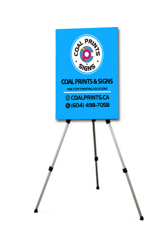 Indoor Foam Board Sign (Optional Easel Stand)