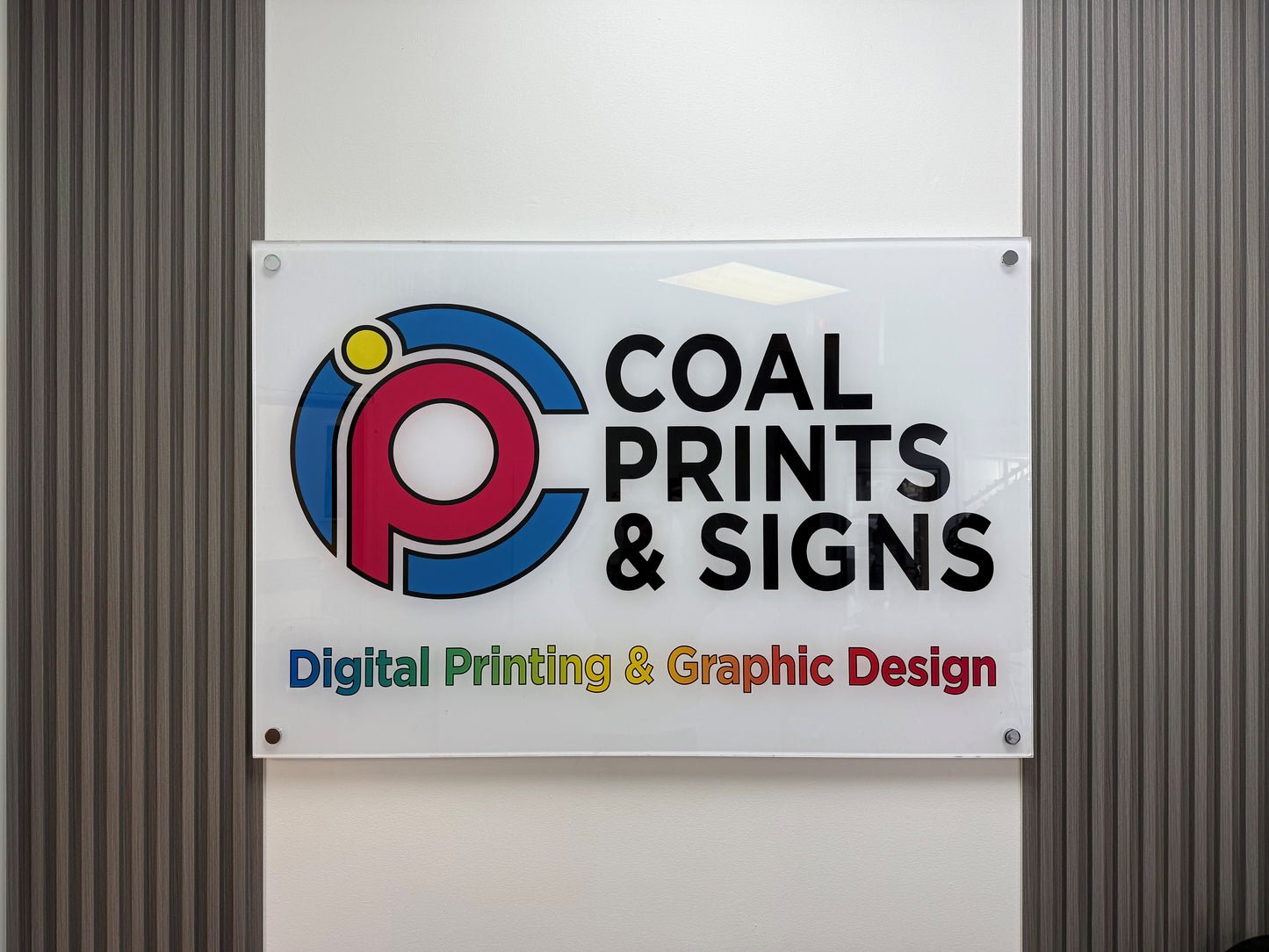 Wall Acrylic Signs with stand off