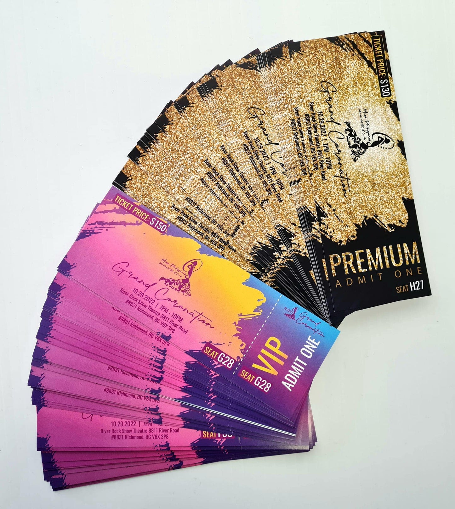 Entrance / Events Tickets (5.5" x 2.5")
